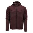 Fleece capuchontrui met rits 22603 - 22 - bordeaux