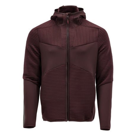 Fleece capuchontrui met rits 22603 - 22 - bordeaux