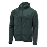 Fleece capuchontrui met rits 22603 - 34 - bosgroen
