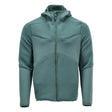 Fleece capuchontrui met rits 22603 - 35 - lichtbosgroen