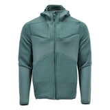 Fleece capuchontrui met rits 22603 - 35 - lichtbosgroen
