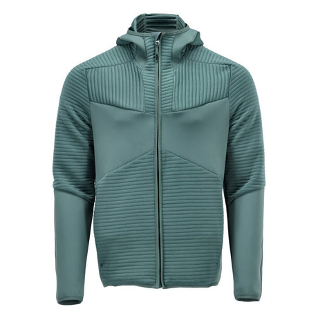 Fleece capuchontrui met rits 22603 - 35 - lichtbosgroen
