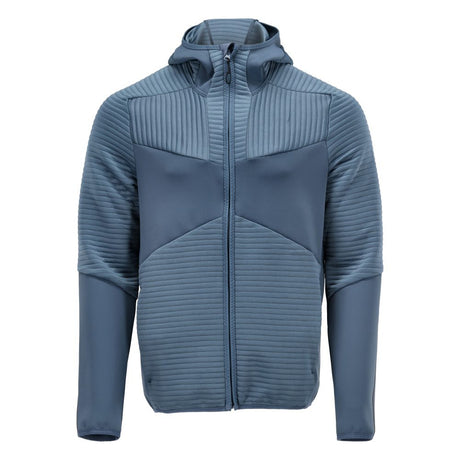 Fleece capuchontrui met rits 22603 - 85 - steenblauw