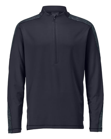 T-shirt met korte rits 22681 - 010 - donkermarine