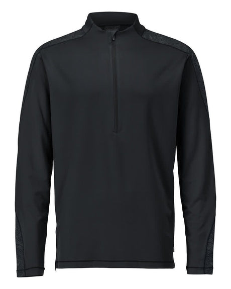 T-shirt met korte rits 22681 - 09 - zwart