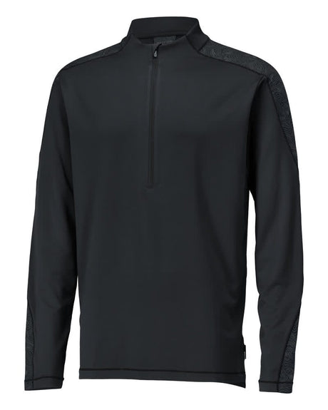 T-shirt met korte rits 22681 - 09 - zwart