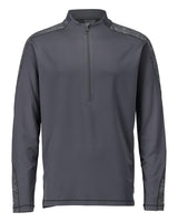 T-shirt met korte rits 22681 - 89 - steengrijs