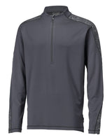 T-shirt met korte rits 22681 - 89 - steengrijs