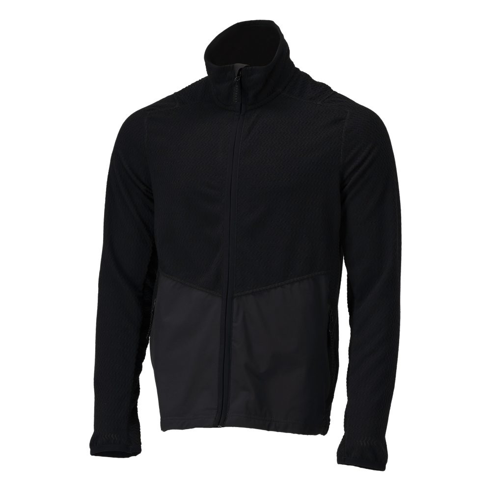 Microfleece trui met rits 22803 - 09 - zwart