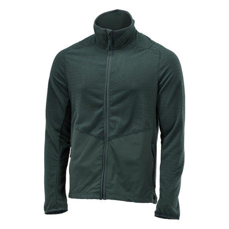 Microfleece trui met rits 22803 - 34 - bosgroen