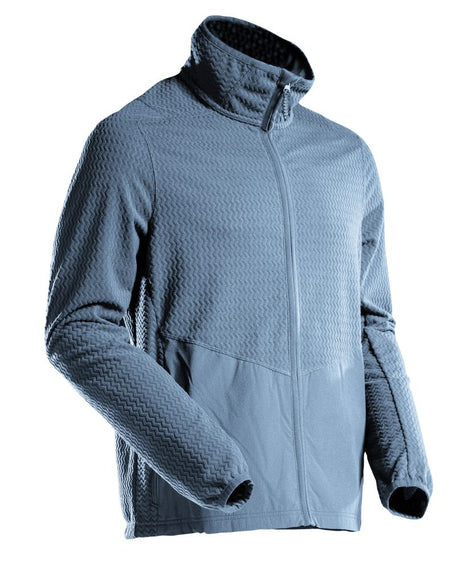 Microfleece trui met rits 22803 - 85 - steenblauw