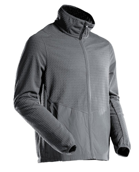 Microfleece trui met rits 22803 - 89 - steengrijs
