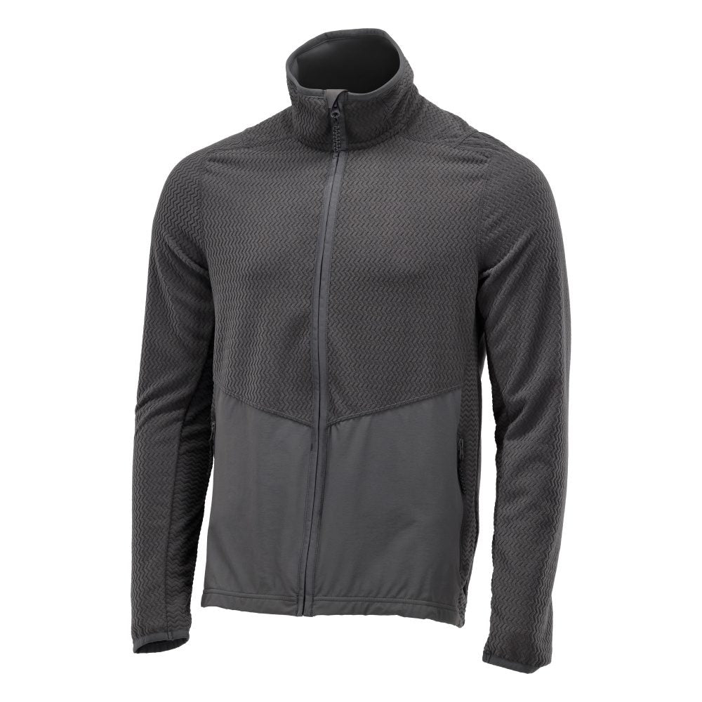 Microfleece trui met rits 22803 - 89 - steengrijs