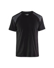 T-shirt Industrie 3379 - Zwart/Medium grijs