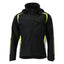 Softshell jas met capuchon 23002 - 0917 - zwart/hi-vis geel