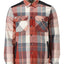 Overhemd met teddyvoering Customized 23104 - 298 - herfstrood geruit