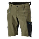 Korte werkbroek 23149 - 3309 - mosgroen/zwart