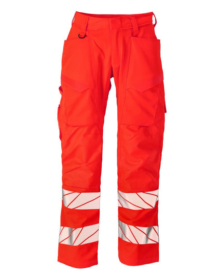 Broek met kniezakken 24579 - 222 - hi-vis rood