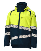 Shell jas 25001 - 01017 - donkermarine/hi-vis geel