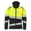Softshell jas 25002 - 01017 - donkermarine/hi-vis geel