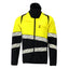 Fleecetrui met rits 25003 - 01017 - donkermarine/hi-vis geel