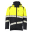 Winterjas 25035 - 01017 - donkermarine/hi-vis geel