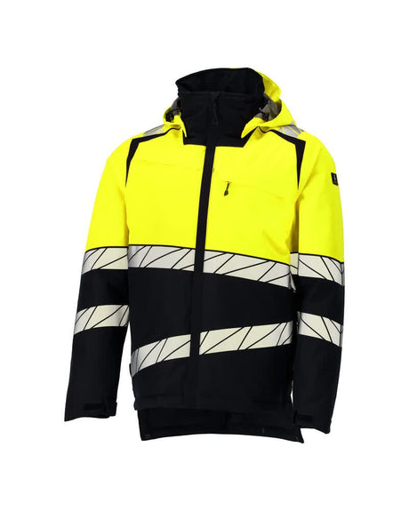 Winterjas 25035 - 0917 - zwart/hi-vis geel