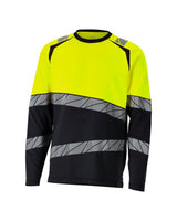 T-shirt lange mouwen Accelerate Safe 25081 - 0917 - zwart/hi-vis geel