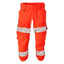 Driekwart broek met kniezakken 25249 - 222 - hi-vis rood