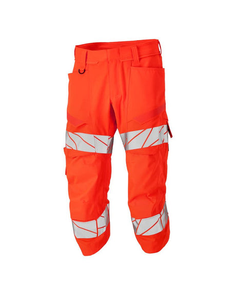 Driekwart broek met kniezakken 25249 - 222 - hi-vis rood