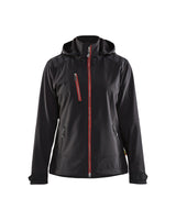 Softshell jack Dames 4719 - Zwart/Rood