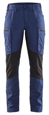 Service werkbroek Stretch Dames 7159 - Marineblauw/Zwart