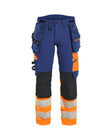 Werkbroek High-Visibility Dames 7025 - Marineblauw/Oranje