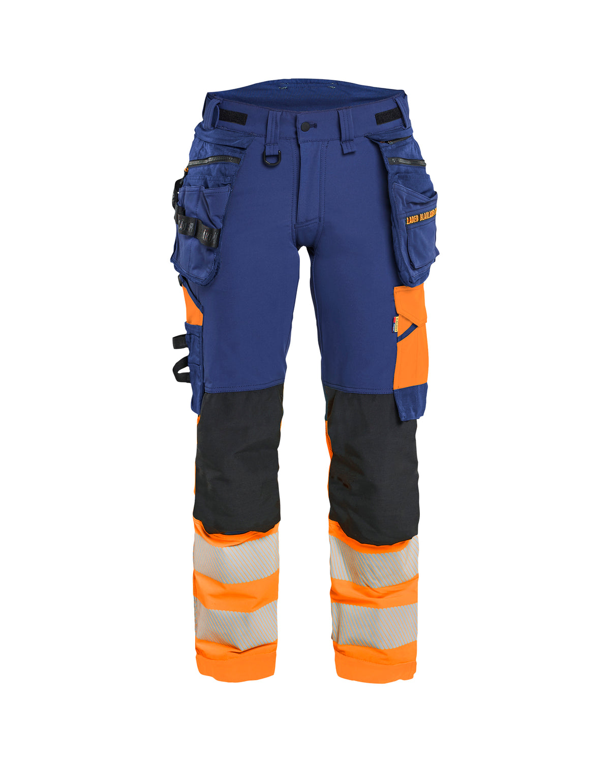 Werkbroek High-Visibility Dames 7025 - Marineblauw/Oranje
