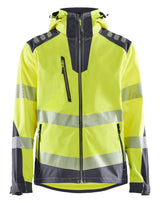 Softshell Jack High-Visibility 4491 - HIgh Vis Geel/Medium grijs