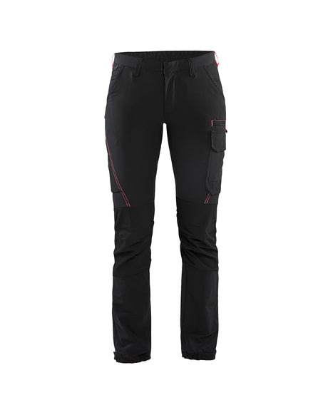 Service Werkbroek Dames 7122 - Zwart/Rood