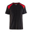 T-shirt 3379 - Zwart/Rood