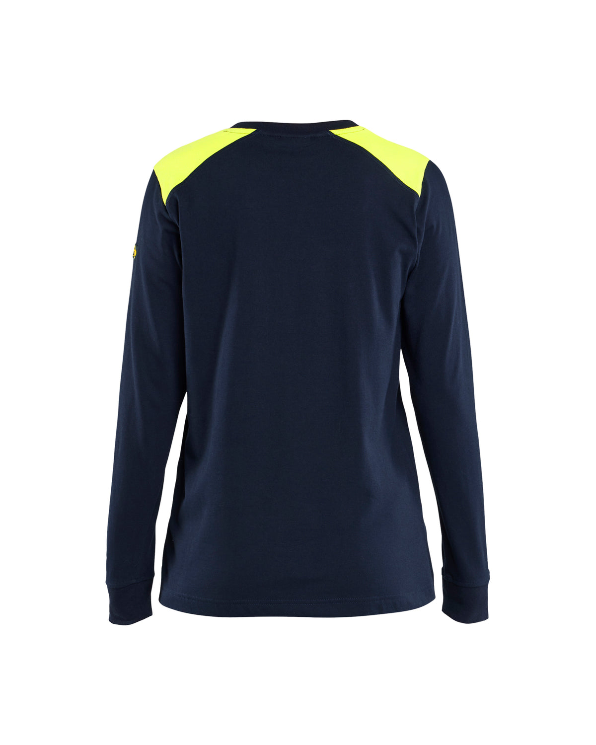 T-Shirt Lange Mouwen Vlamvertragend Dames 3467 - Marine/High Vis Geel
