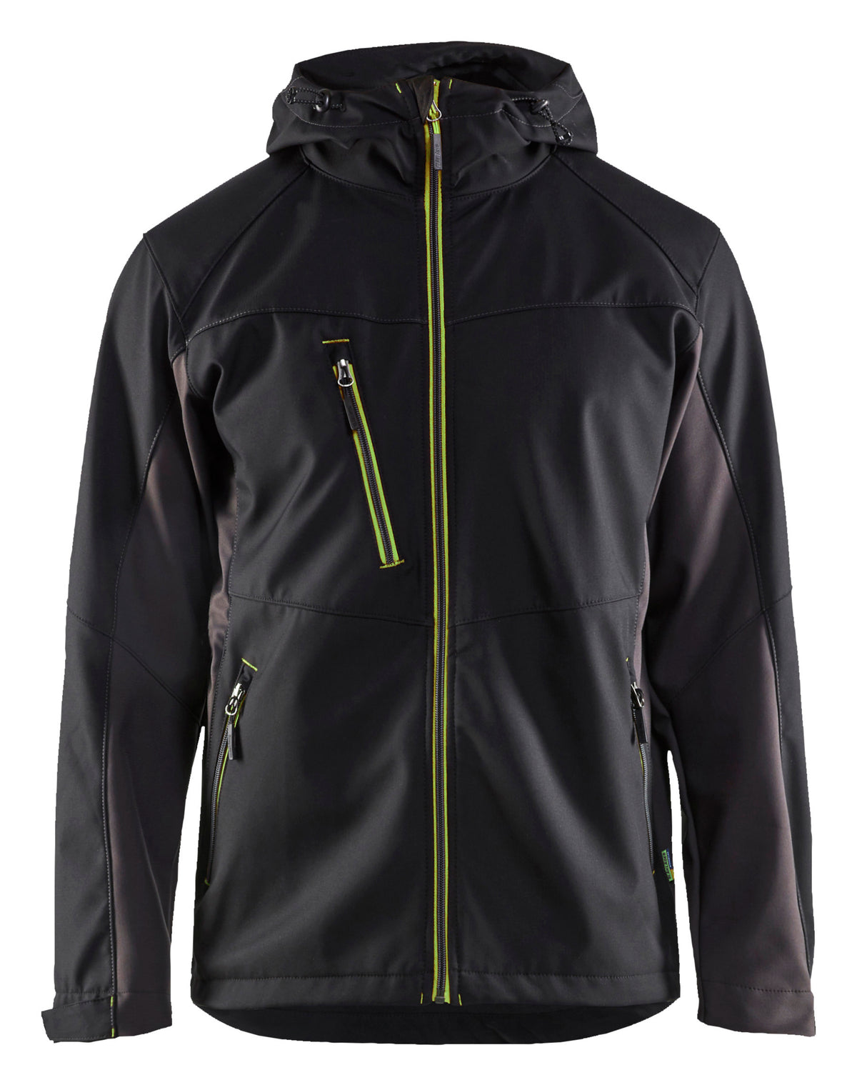 Softshell jack 4753 - Zwart/High Vis Geel