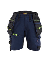 Short STRIKER Dames - Donker marineblauw/High Vis Geel