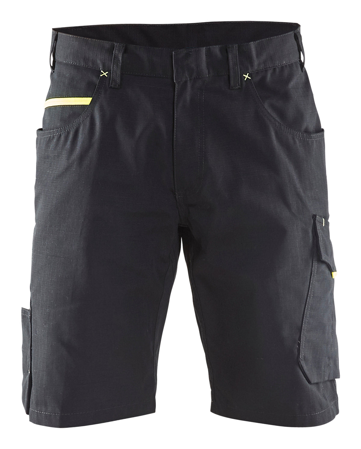Korte Werkbroek 1499 - Zwart/High Vis Geel
