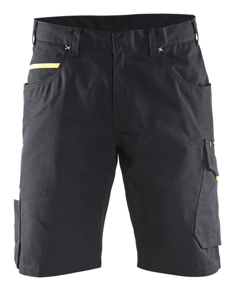 Korte Werkbroek 1499 - Zwart/High Vis Geel