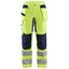 Werkbroek High-Visibility Dames 7163 - High Vis Geel/Marineblauw
