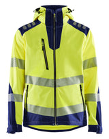 Softshell Jack High-Visibility 4491 - High Vis Geel/Marineblauw