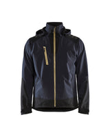 Softshell Jack 4749 - Donkerblauw/Geel