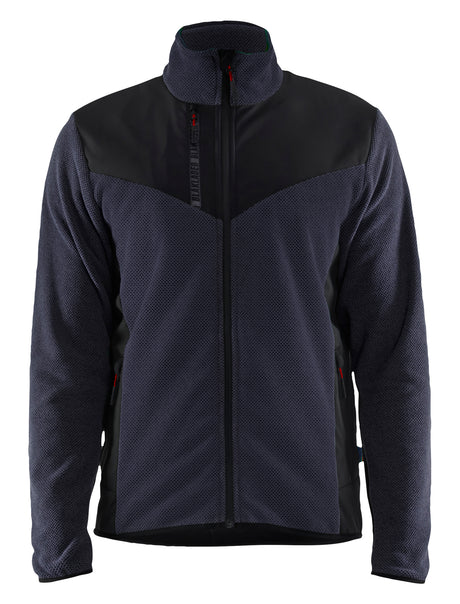 Gebreid Vest 5942 - Donker marineblauw/Zwart