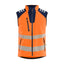 High-Visibility Softshell Bodywarmer 3091 - High Vis Oranje/Marineblauw