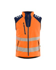 High-Visibility Softshell Bodywarmer 3091 - High Vis Oranje/Marineblauw