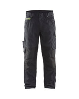 Service Werkbroek Stretch 1495 - Zwart/High Vis Geel
