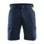 Short Industrie 1446 - Donker marineblauw/High Vis Geel